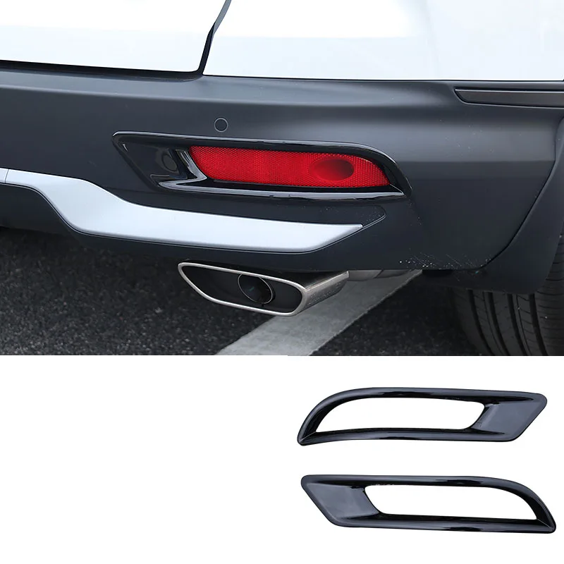 For Honda CRV CR-V 2020 2021 ABS Chrome Carbon Fiber Tail Rear Fog Light Lamp Cover Trim Frame