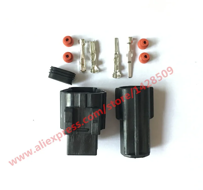 1 Set 2 Pin 174354-2 174352-2 Female Male Waterproof Wire Connector Plug Car Auto Sealed Car Truck Denso Connectors