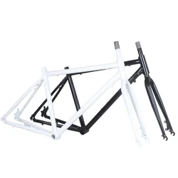 700C Road Bike Frame 6061 Aluminum Alloy High Carbon Steel Front Fork Variable Speed Gravel Bicycle Middle Tube Height 19 Inch