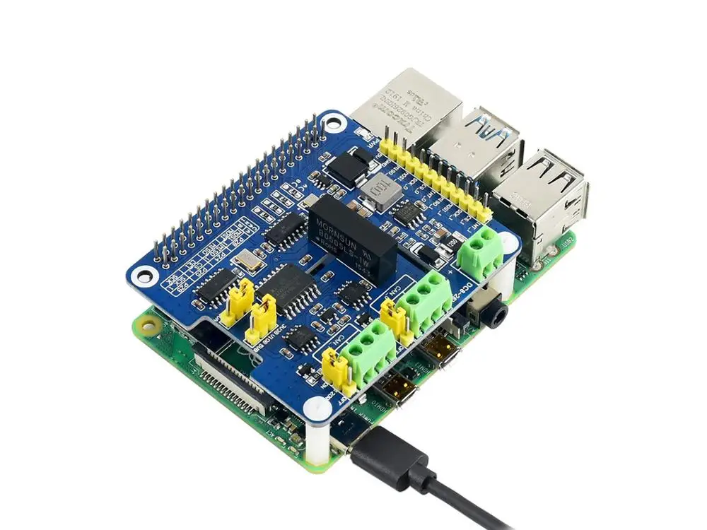 

Waveshare 2-Channel Isolated CAN FD Expansion HAT for Raspberry Pi with Multi Onboard Protection Circuits