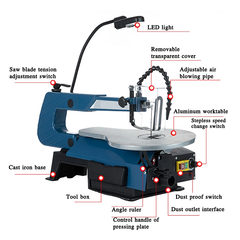 Multifunctional Mini Pull Flower Saw Mini Mini Pull Flower Saw Jig Saw Home Desktop Diy Carving Machine Steel Wire Saw