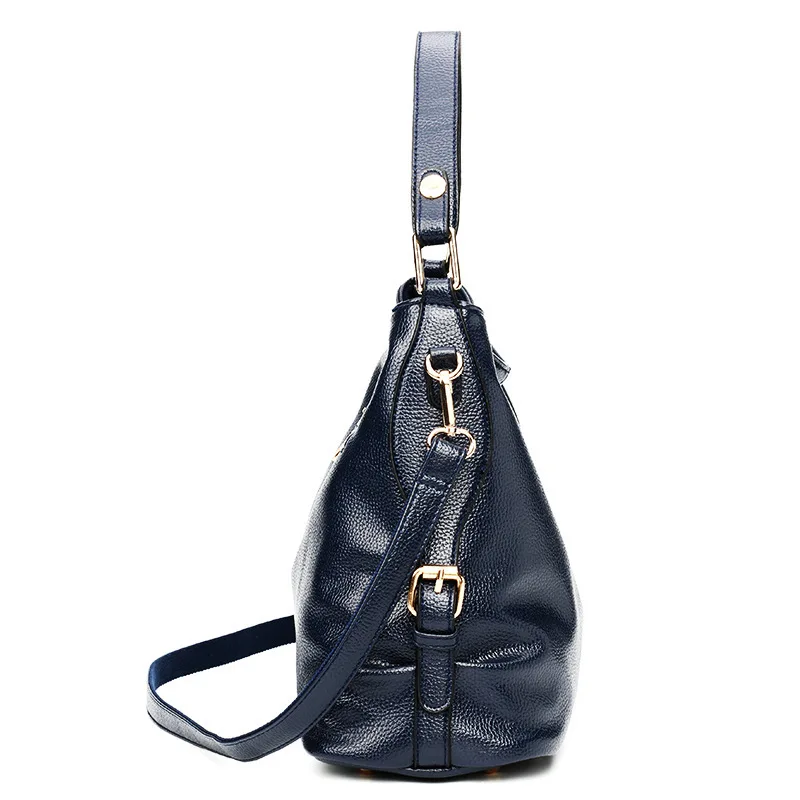 Shoulder Bags for Women Leather Handbags Designer Vintage Retro Tote E25