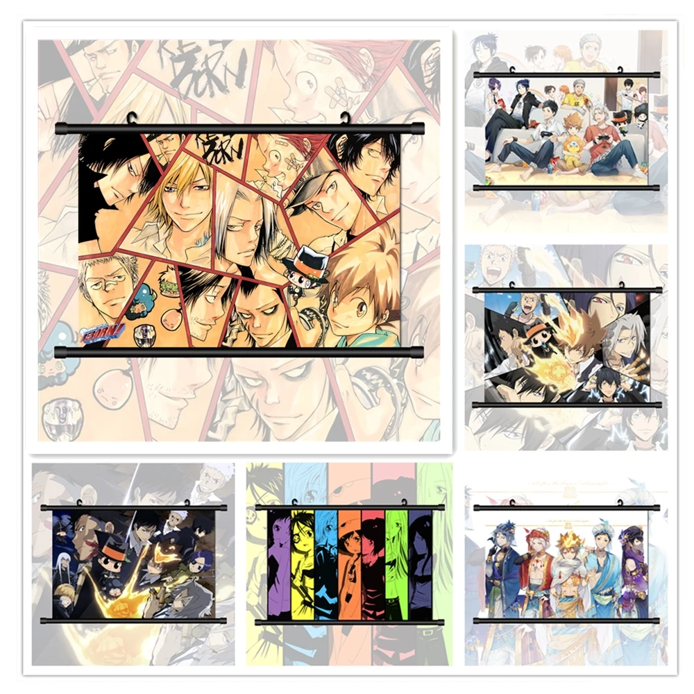 Anime Posters Katekyo Hitman Reborn! Vongola Family Canvas Painting Kawaii Wall Art Print Girls Living Room Decoration Pictures