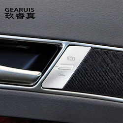 Car styling Door Lock Switch Cental Locking Button Cover Handle Key Sticker Trim for Audi A6 C6 S6 RS6 Auto Interior Accessories