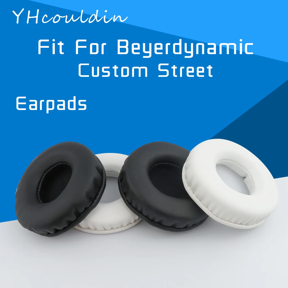 YHcouldin Earpads สำหรับ Beyerdynamic Custom Street หูฟังอุปกรณ์เสริมเปลี่ยนหนังย่น