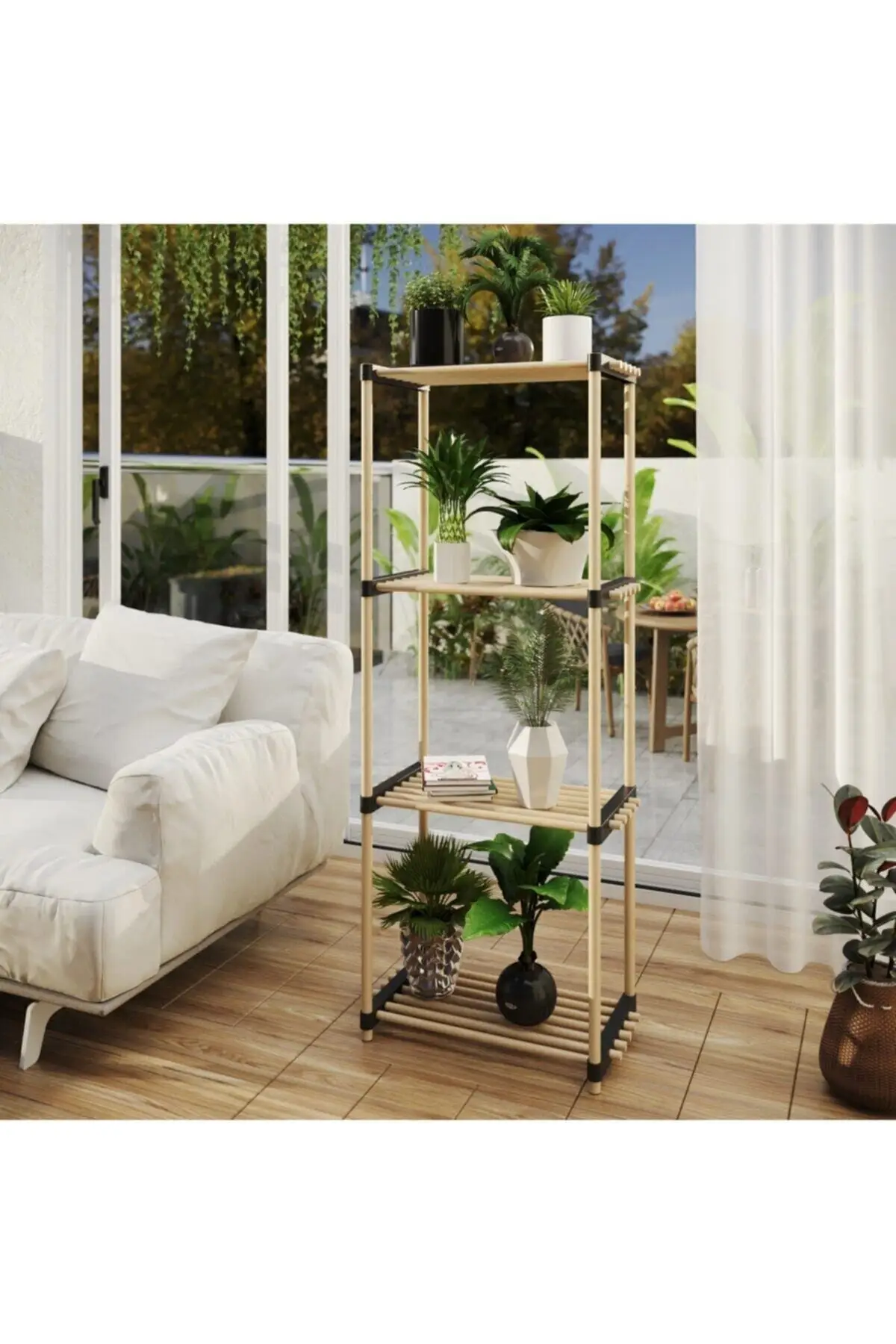 Kayu Modular 4 Rak Fungsional Düsseldorf Seo-8160 Seo8163