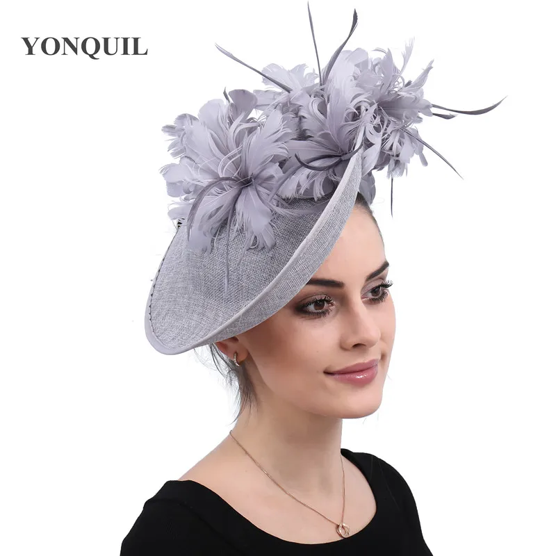 Vintage Chic Party Fascinators Hat Elegant Womens Ladies Vintage Headpiece Hair Pins For Formal Occasion Church Chic Fedora Caps