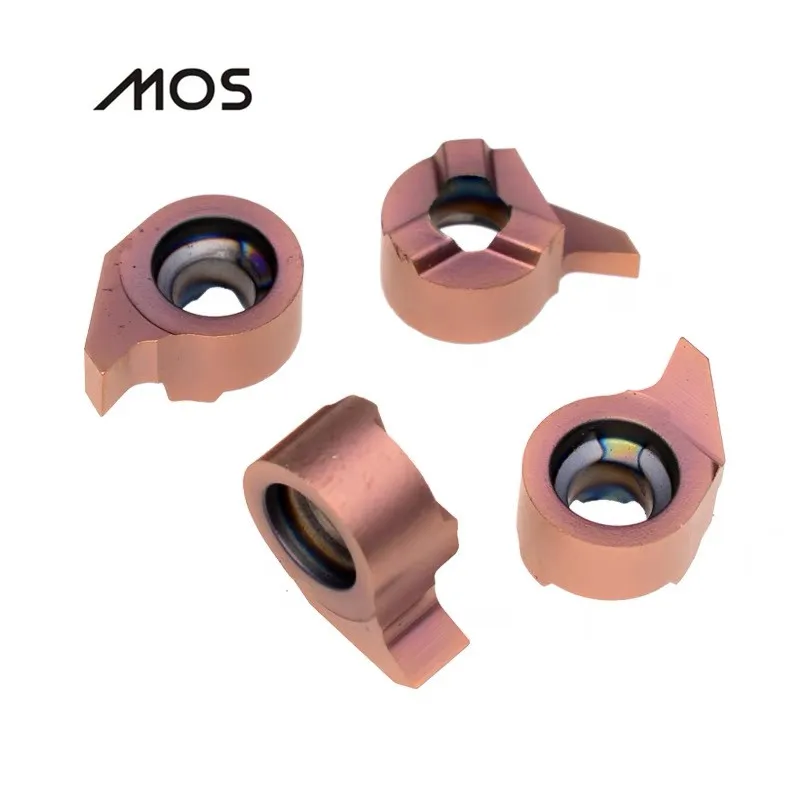 

MOS 10pcs Insert CNC Carbide Grooving Cutter Blade MB-05GR100-2.8D09 MB-07GR150-3.5D12 MB-09GR150-5.5D16 Slot Blade