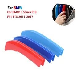 Fit For BMW 5 Series F10 F11 F18 2011-2017 M-Sport Kidney Front Grill Grille Decal Stripe Cover Clip Trim Decorative Parts