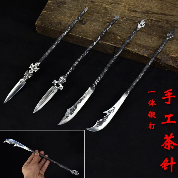 

Handmade Metal Tea Knife Prying Ceremony Puer Luxury Vintage Chinese Kung Fu Tea Knife Cutter Green Tea Caja De Te Teaware 50