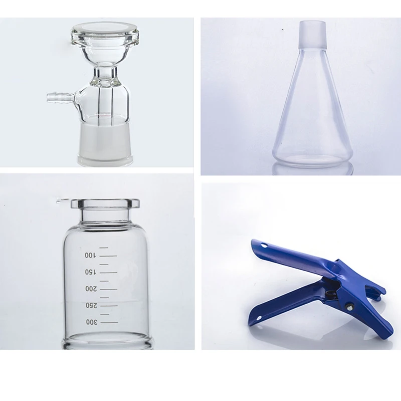 1000mL Vacuum Filtration Apparatus with Rubber Tube Glass Sand Core Liquid Solvent Filter Unit Device lab Equipment