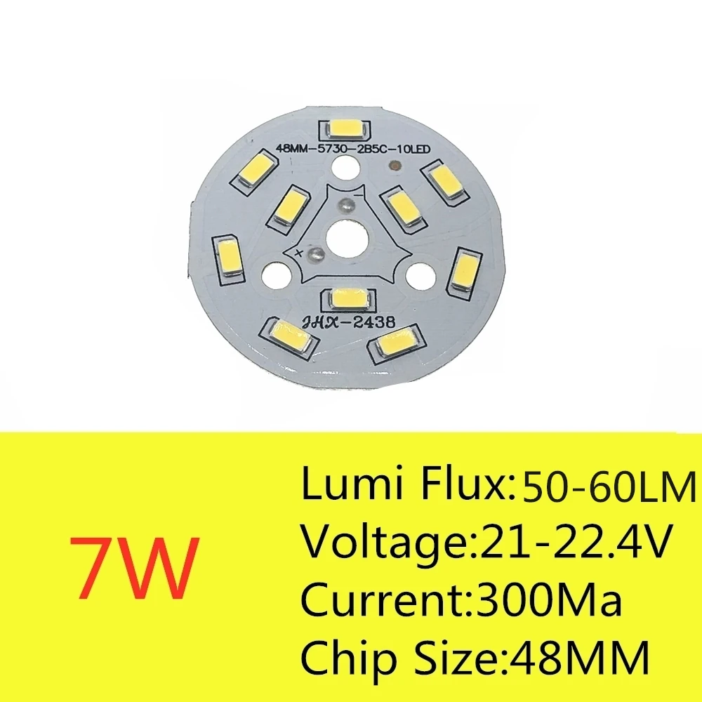 3W 5W 7W 9W 12W 15W 18W 20W 24W 3 pcs SMD5730 Brightness SMD Light Board Led Lamp Panel For Ceiling PCB With LED