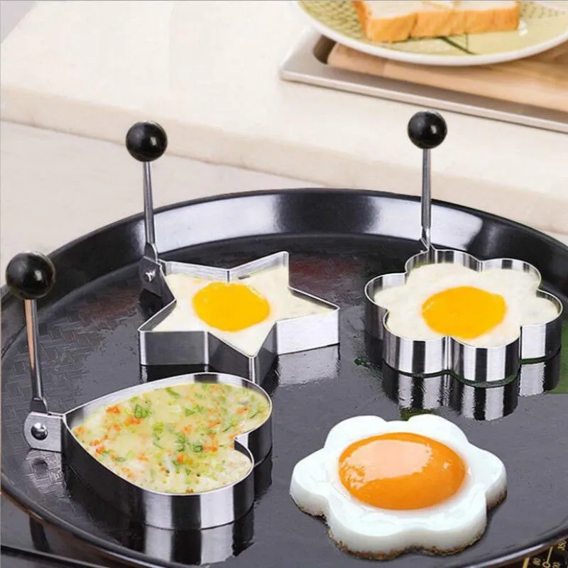 

1 Pcs Kitchen Accessories Stainless Steel Fried Egg Shaper Pancake Mould Omelette Mold Frying Egg Cooking Tools Kitchen Gadgets