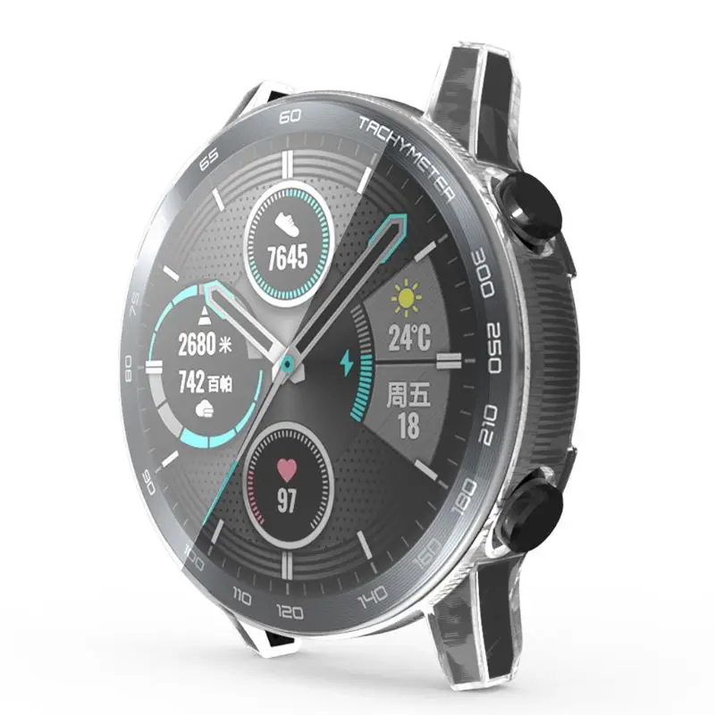 Galvanik TPU Uhr Abdeckung Shell Screen Protector Fall für Magie 2 46mm Smartwatch Zubehör
