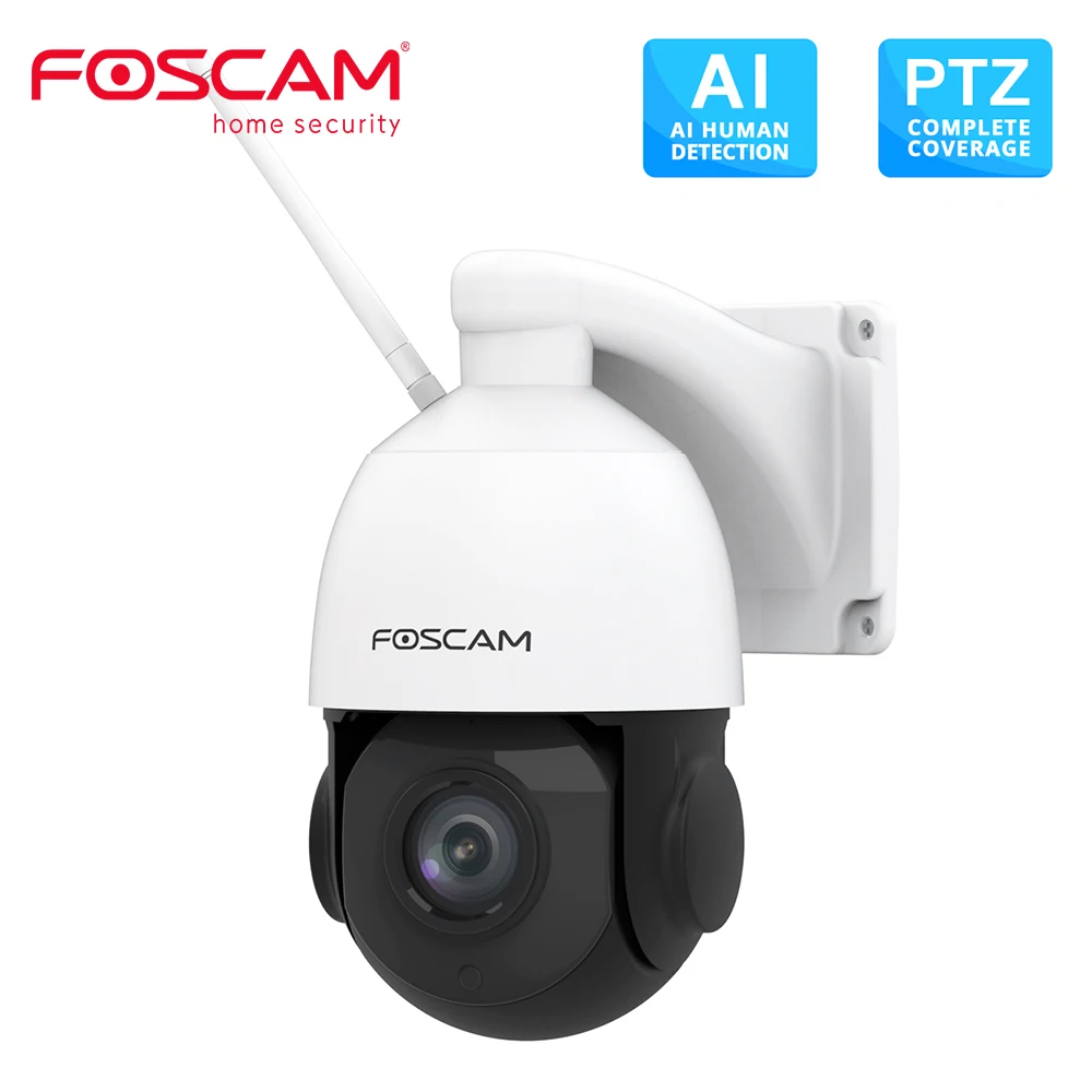 Foscam SD2X 1080P Dual-Band WiFi PTZ Outdoor Camera 18X Optical Zoom  Built-in Microphone Supports 128G Micro SD Card