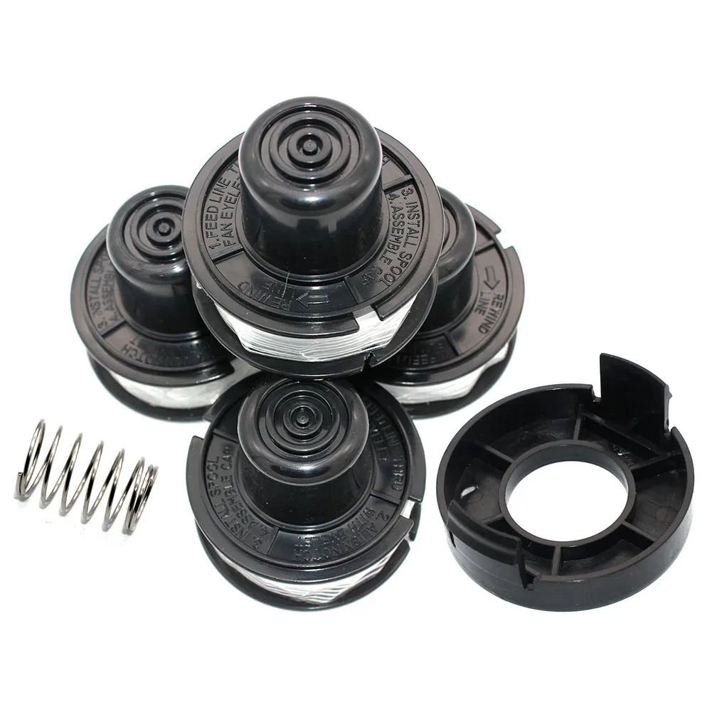 4PKS Spool and Line Bump Feed Fits Black And Decker GL250 GL310 GL360 GLC500 Strimmers A6226