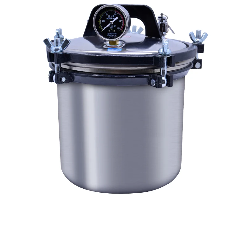 Portable Stainless Steel Heating Autoclave High Pressure Sterilizer High temperature and high pressure sterilization pot 8L/18L