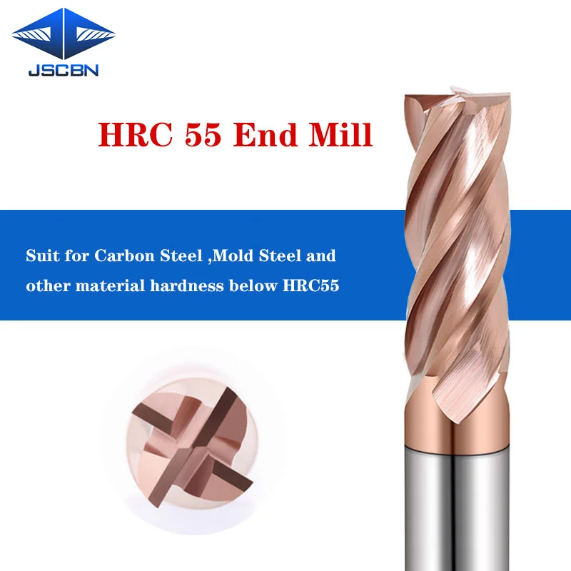 

Carbide square End Mills 1 2 3 4 5 6 8 10 12mm Milling Cutter fresa solid carbide cutter for metal Long end mills cnc tool