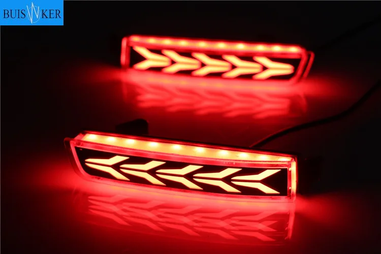 

2pcs For Infiniti FX QX70 ESQ for Nissan LIVINA Quest Terra Kick LED Tail Rear Bumper Reflector Light Lamp Stop Fog Brake Light