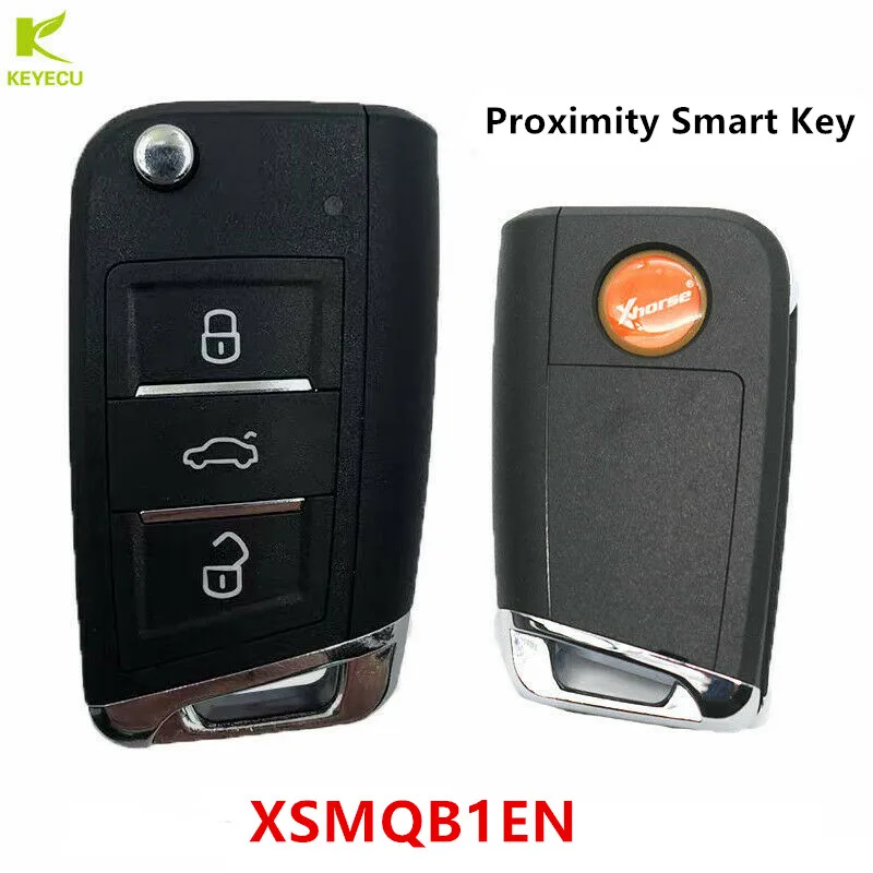 

KEYECU XHORSE (English Version) 3 Buttons VVDI Universal Remotes MQB Type Smart Key with Proximity Function PN: XSMQB1EN