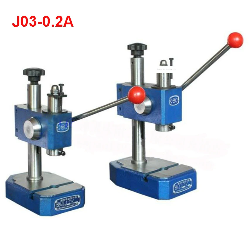 J03-0.2A precision manual press / hand pull punch,Maximum clamping height 90mm,Nominal pressure 2KN Manual Punching Machine