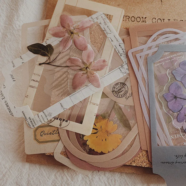 Kit Scrapbooking Vintage papel Material, Junk Journal decorativa, artesanato artesanal suprimentos, 260 folhas