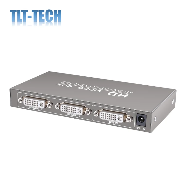 2 Port DVI Splitter Dual Monitor 1 in 2 Out(Splits 1 Video Signal to Dual Display) Supports Resolution up to 4K2K/30Hz