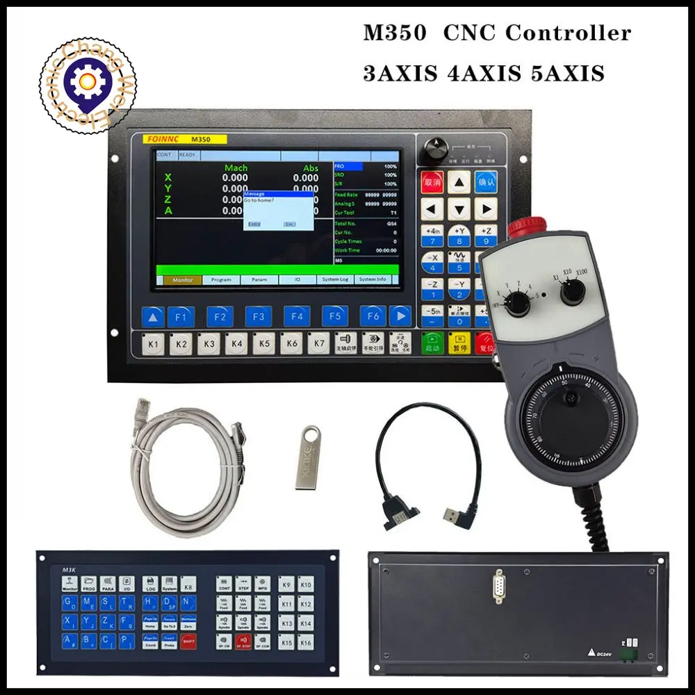 Newly M350 DDCS EXPERT 3axis 4axis 5axis 1mhz ATC G-code CNC controller engraving milling machine system replaces DDCSV3.1