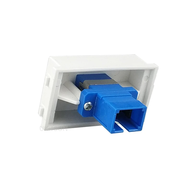 SC Slot Optical Fiber Socket 23x36mm Female UPC APC Connector Module Plug Fit For Wall Panel Outlet SC-SC Cable Adapter