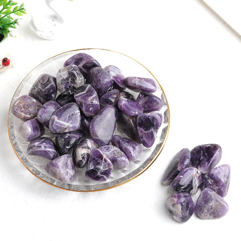 1PC Natural Crystal Amethyst Rose Quartz Gravel Irregular Polishing  Minerals Specimen Reiki Healing Stone Aquarium Home Decor