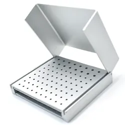 Caja Endo Dental de 86 orificios, soporte de limpieza, Autoclave, esterilizable de alta temperatura para fresas dentales de alta/baja velocidad