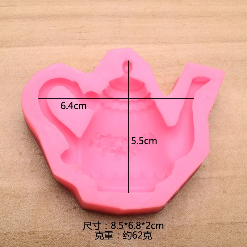 Teapot Shape Resin Fondant Silicone Mold for DIY Pastry Cupcake Dessert Plaster Decoration Kitchen Accessories Baking Tool