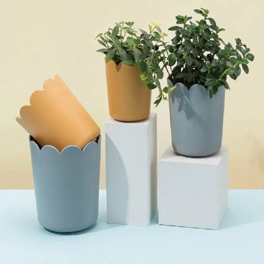 80% HOTFlowerpot Tất Cả Trận Đấu Sáng Nhựa Nhiều Màu Cánh Hoa Edge Mở Lớn Hoa Dụng Cụ Bào Cho Gia Đình