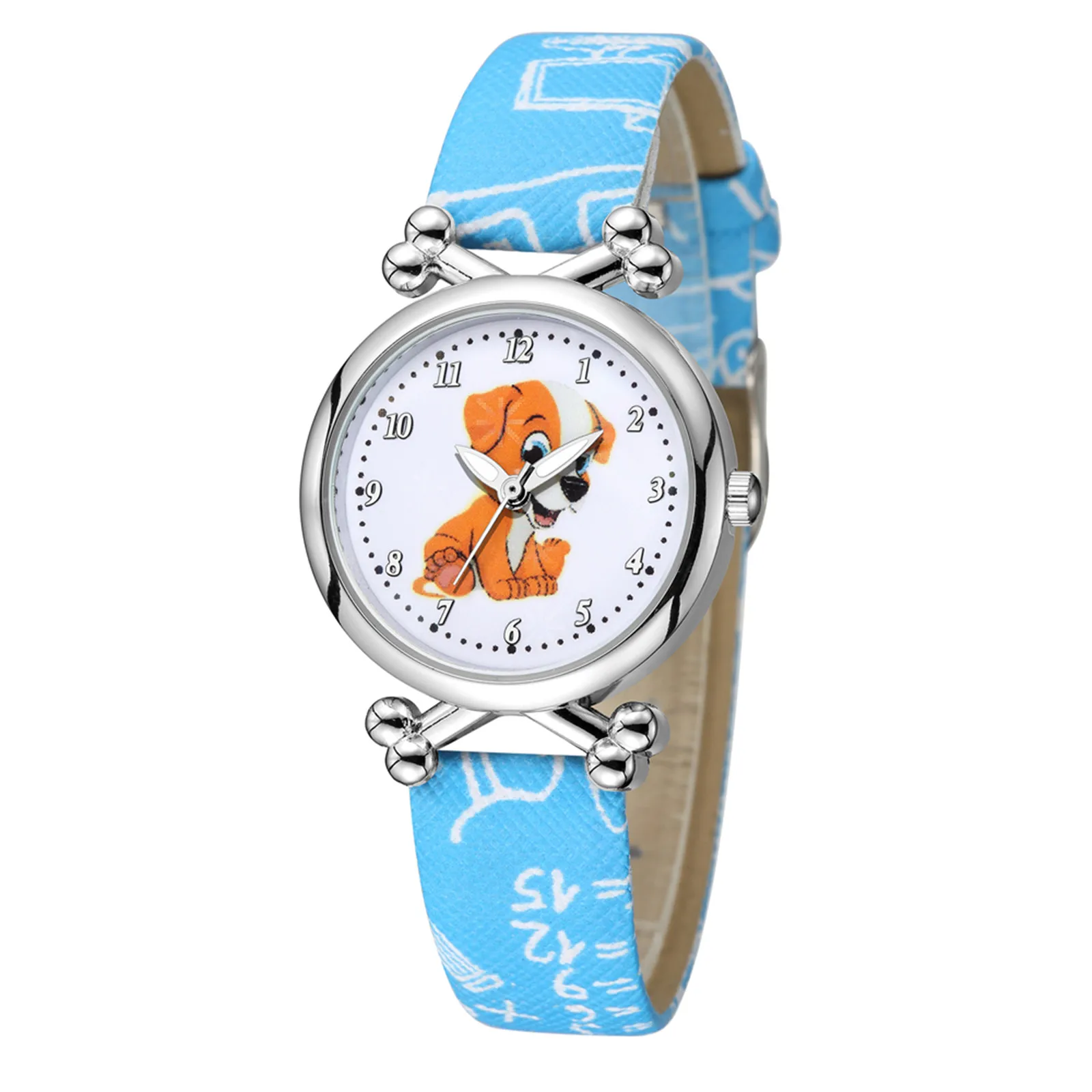 Hot Relief Trend Fashion Sports Children Dog Pattern Luminous Quartz Watch Gift Waterproof  High Quality Alloy Case Unisex Watch