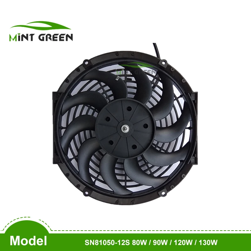 NEW CAR AC BLOWER FAN FOR 16 inch curved leaf blower 180W electronic fan 12V / 24V