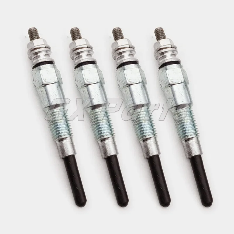 19077-65510 4PCS ​Glow Plug Fit Kubota Industrial ​Engine L2800 L3240 L3410 L3540 L4240 L5030 R420 R510 R510B R520​