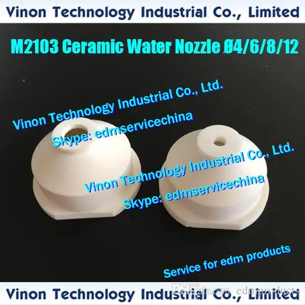 Ø4/Ø6/Ø7/Ø8/Ø10/Ø12mm Lower Water Nozzle Ceramic M2103 (Both Side Cut) DQ303A, X054D881H07, DQ30300, X054D881H03, X054D881H01