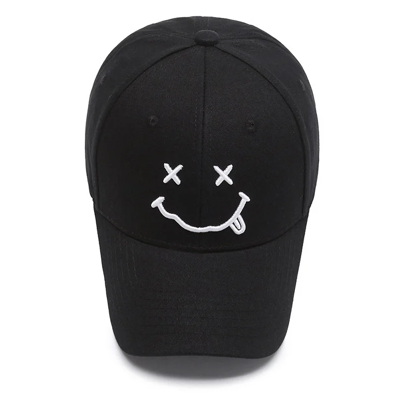 Cute Smile Baseball Cap Smiling Face Happy Dad Hat Casual Dad Baseball Cap Embroidery Cap Adjustable Snapback Hat Sport Sun Hats