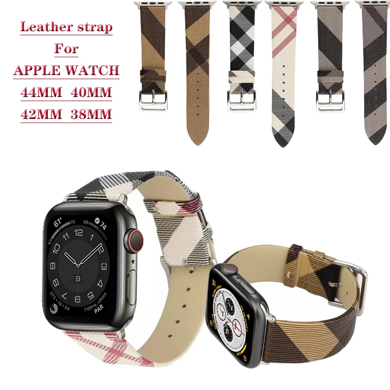 Genuine leather Strap for apple Watch Ultra 49mm 45mm 44MM 42mm 41mm 40mm 38mm Luxury Bracelet iWatch Series 3 4 5 6 7 SE 8 Band