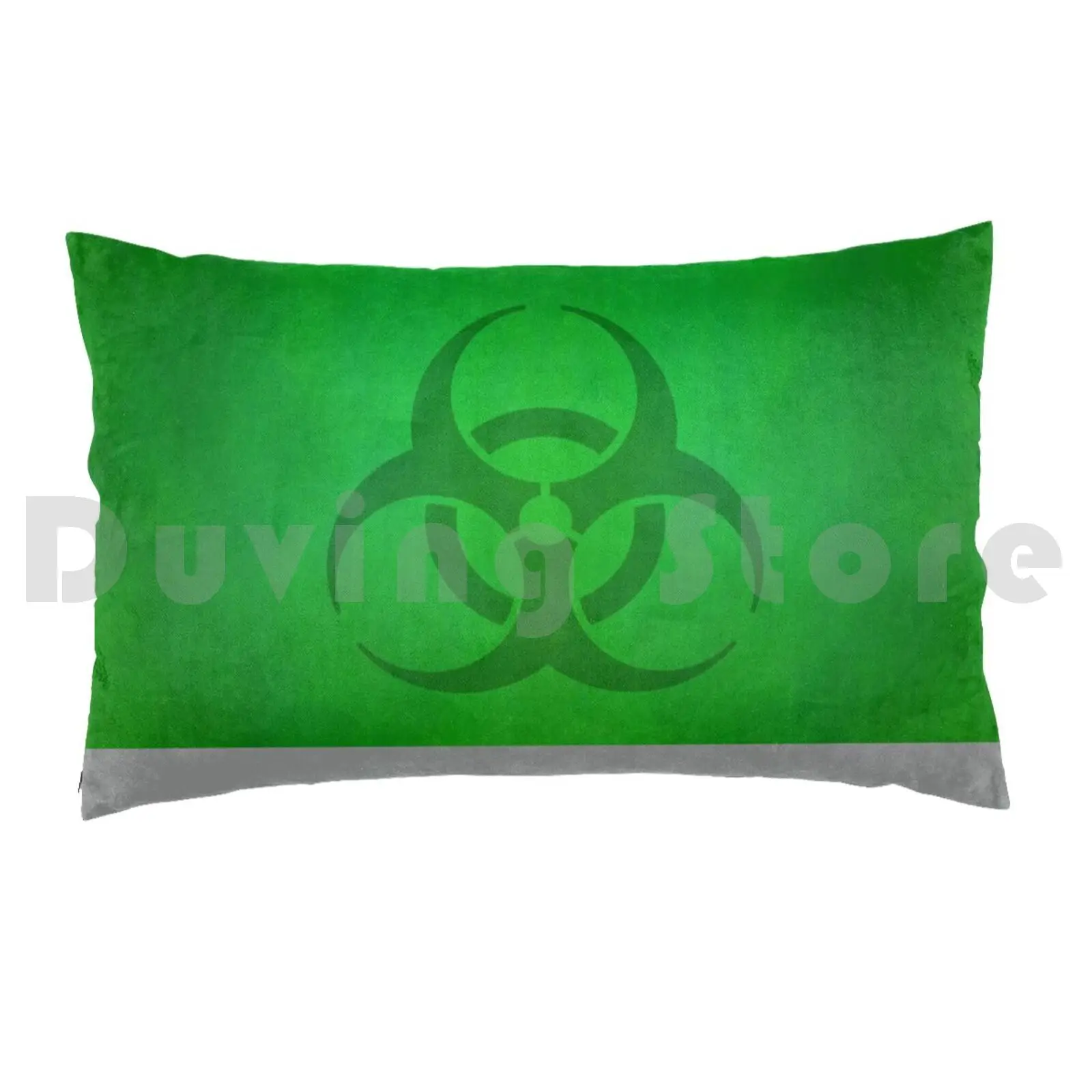 Green Poison Gas Biohazard Pillow case 2934 Biohazard Symbol Danger Gas Poison Green Nurgle