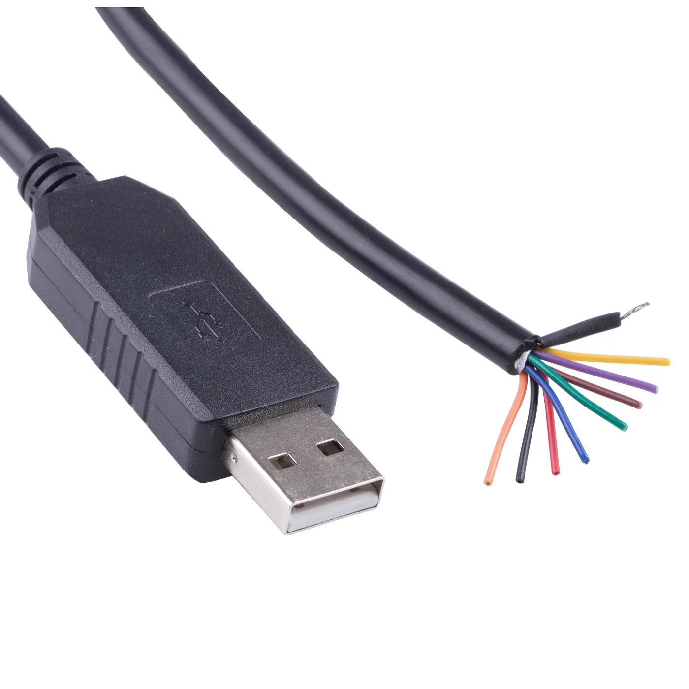 Ftdi usb ao cabo do conversor do adaptador de série da extremidade do fio de rs232 8pin 9pin