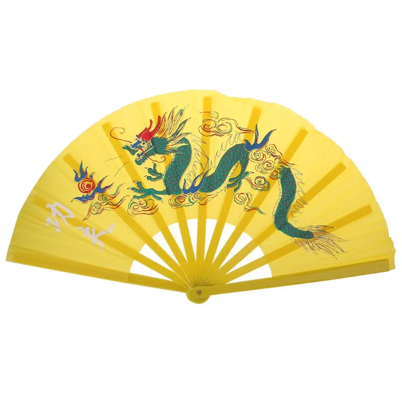 33cm Chinese Traditional Martial Arts Folding Fan Kung Fu Performance