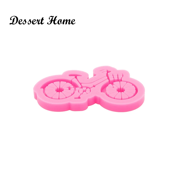 DY0556 Glossy Resin Bicycle Molds, Mold for Keychain , Silicone Molds DIY Epoxy Jewellery Making, Motorcycle Clay Molds