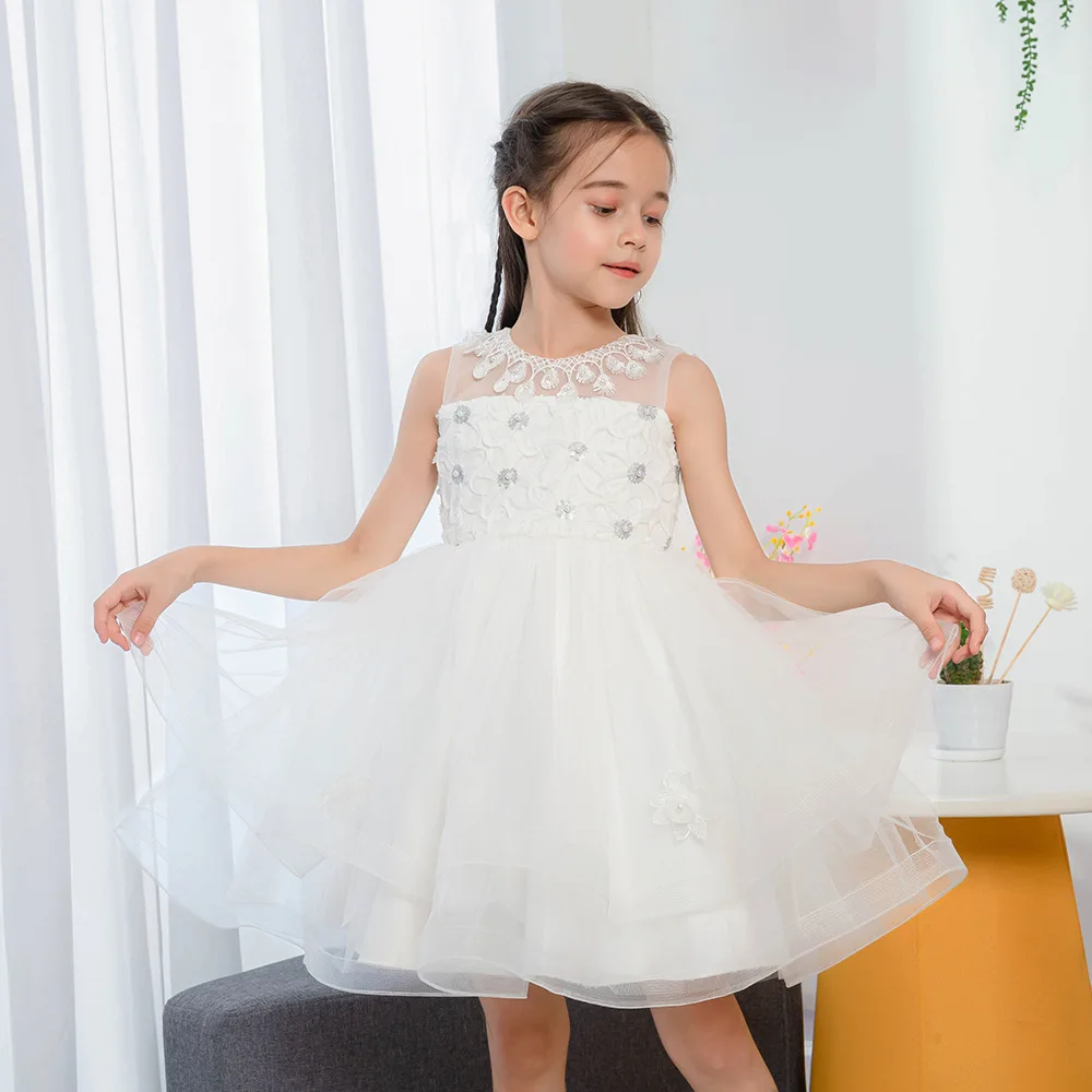 2021 New Elegant Princess Dress Girl  Children's   Girls   Banquet Performance Festival