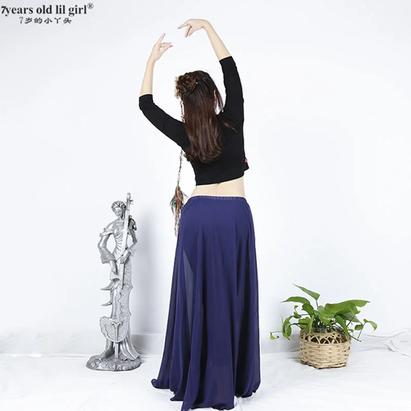 밸리 댄스 탑 긴 소매 모달 코튼 전문 밸리 댄스 셔츠 여성 연습복 GXX01