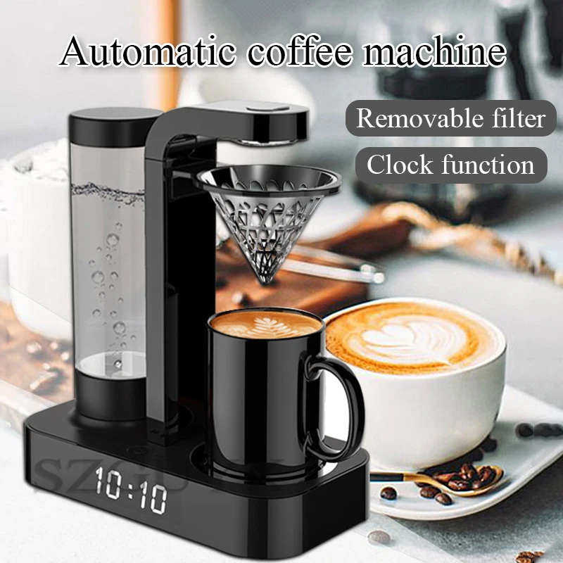 Automatic coffee machine home office punching tea coffee machine small mini American drip smart coffee machine