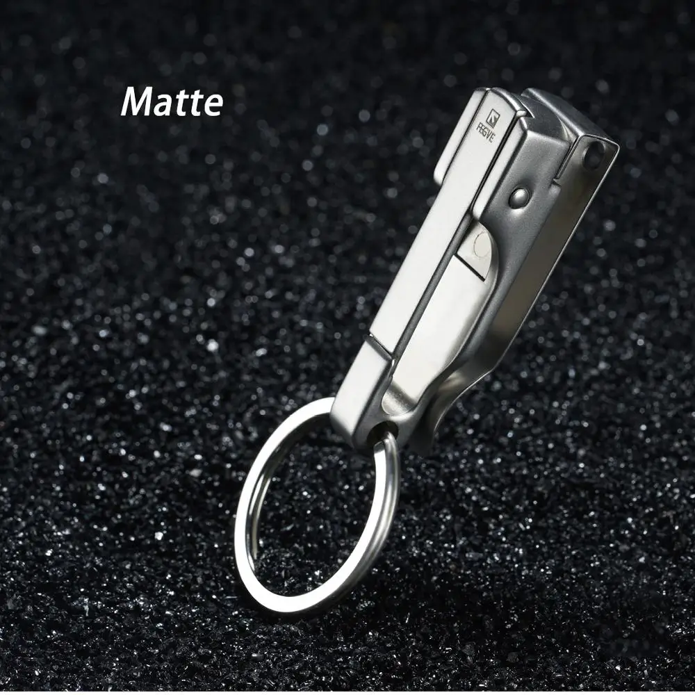 Stainless Steel Car Key Chain Belt Waist Hanging Simple High Quality Men KeyChain Buckle Key Ring Holder The best gift for men