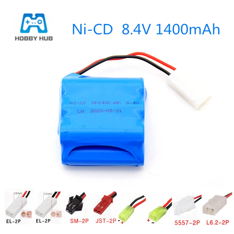 8.4V 1400mah Upgrade AA Ni-CD rechargeable battery for RC car boat guns lighting remote control toys electric toys 8.4v 1400mah