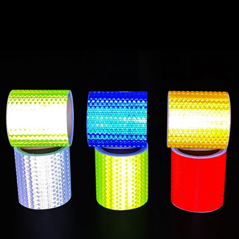 Car Reflective Tape Decoration Stickers Car Warning Safety Reflection Tape Film Auto Reflector Sticker