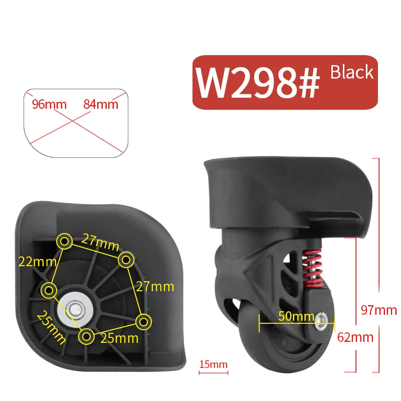 Wheels For Suitcase  luggage Accessories  Universal Casters  Makeup Luggage Repair Luggage Wheels Trolley  Fitting  Bag  Caster